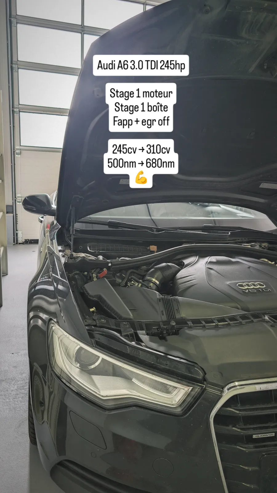 Audi A6 3.0 TDI — Stage 1 · moteur + boîte