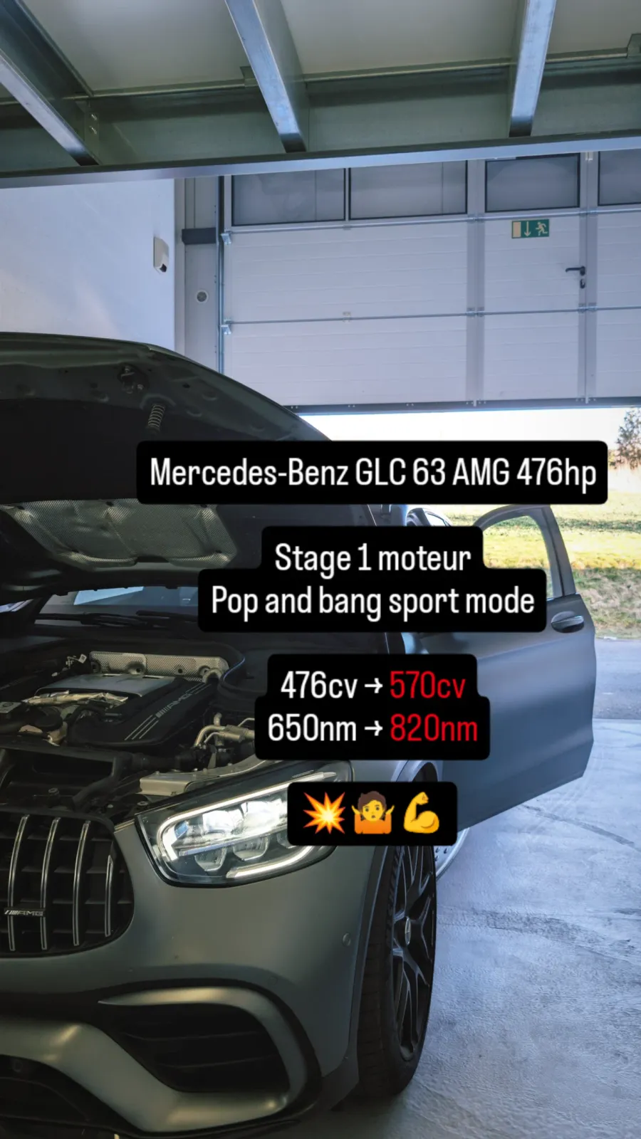 Mercedes GLC 63 AMG — Stage 1 · Pop & Bang