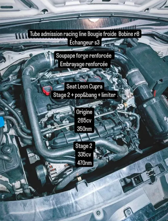 Seat Leon Cupra 2.0 TSI — Stage 2 · Pop & Bang · hardware